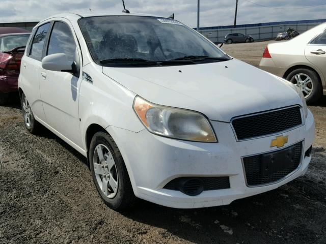 KL1TD66E19B331296 - 2009 CHEVROLET AVEO LS WHITE photo 1