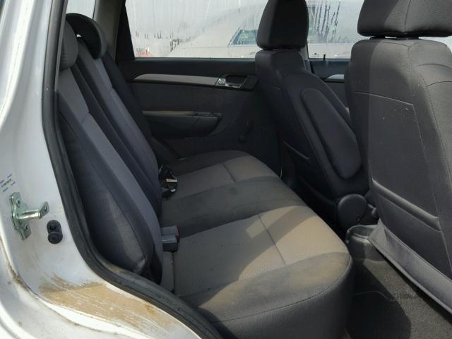 KL1TD66E19B331296 - 2009 CHEVROLET AVEO LS WHITE photo 6