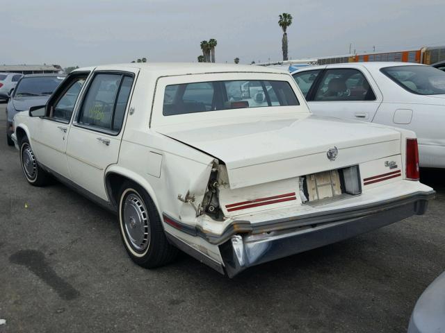 1G6CD5153J4335694 - 1988 CADILLAC DEVILLE WHITE photo 3