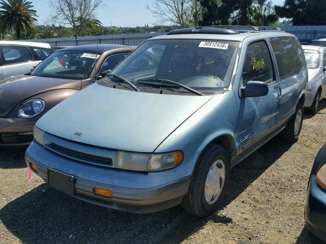 4N2DN11W2PD811567 - 1993 NISSAN QUEST GXE BLUE photo 2