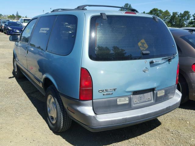 4N2DN11W2PD811567 - 1993 NISSAN QUEST GXE BLUE photo 3