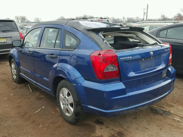 1B3HB28A99D179569 - 2009 DODGE CALIBER SE BLUE photo 3