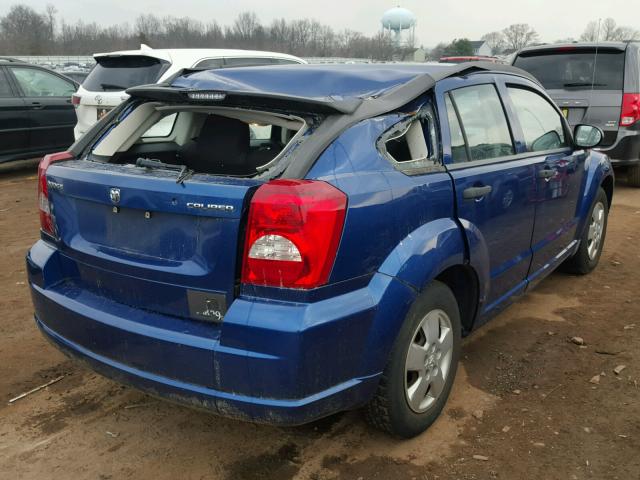 1B3HB28A99D179569 - 2009 DODGE CALIBER SE BLUE photo 4