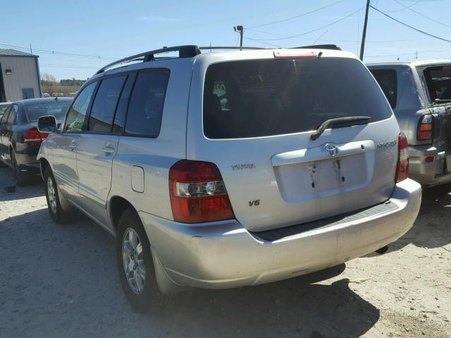 JTEGP21A750073401 - 2005 TOYOTA HIGHLANDER SILVER photo 3