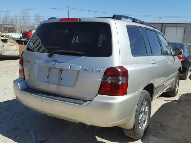 JTEGP21A750073401 - 2005 TOYOTA HIGHLANDER SILVER photo 4