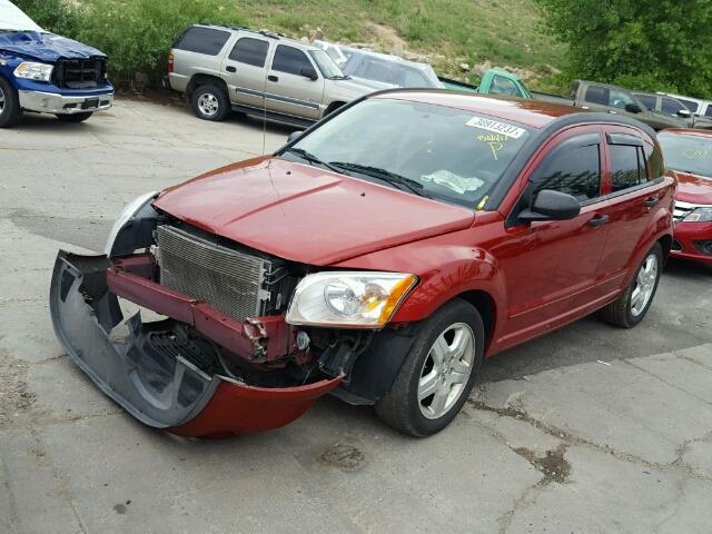 1B3HB48B98D788101 - 2008 DODGE CALIBER SX RED photo 2