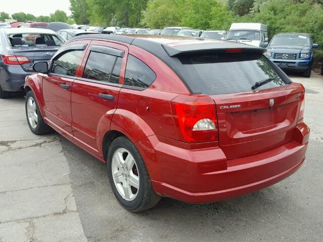 1B3HB48B98D788101 - 2008 DODGE CALIBER SX RED photo 3