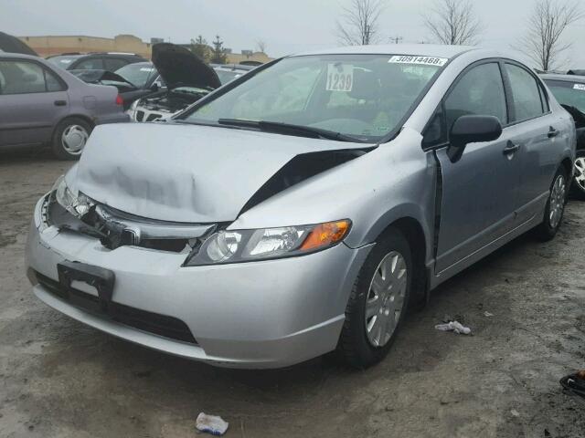 2HGFA163X7H027101 - 2007 HONDA CIVIC DX GRAY photo 2