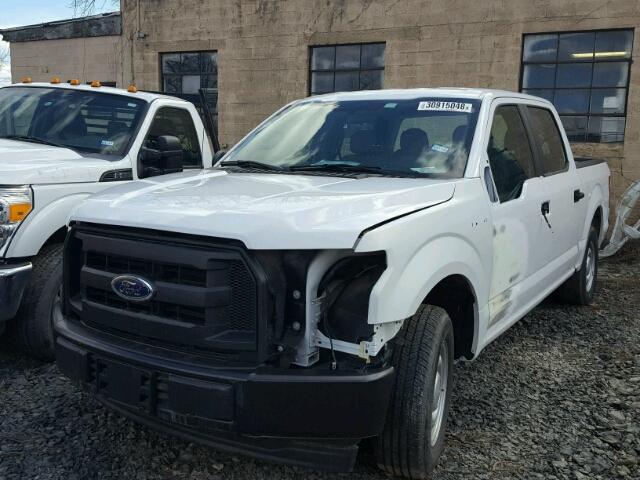 1FTEW1C87HKC00465 - 2017 FORD F150 SUPER WHITE photo 2