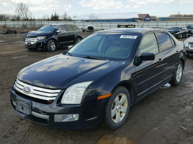 3FAHP07Z38R274278 - 2008 FORD FUSION SE BLACK photo 2