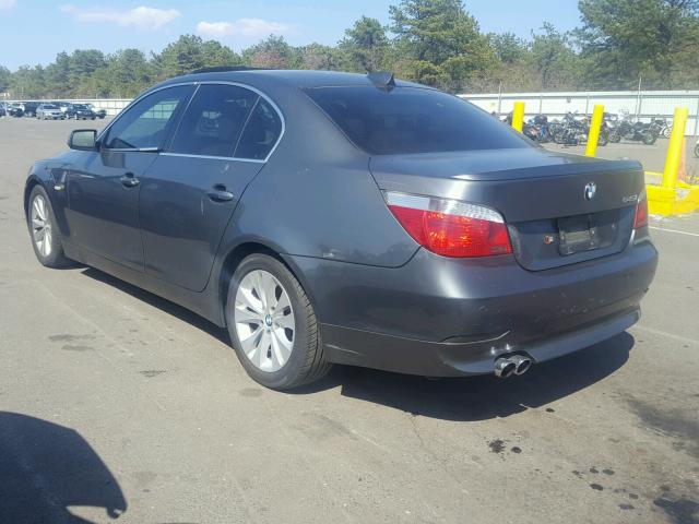 WBANB33535B116293 - 2005 BMW 545 I GRAY photo 3