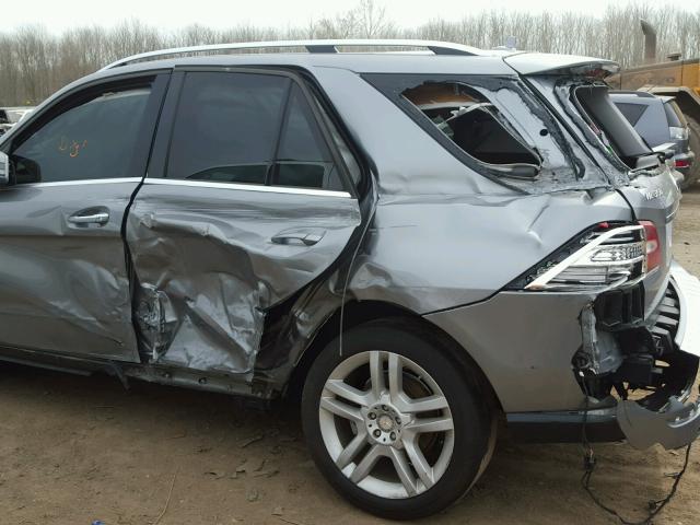 4JGDA5HBXFA534624 - 2015 MERCEDES-BENZ ML 350 4MA GRAY photo 9