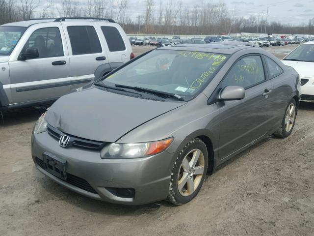 2HGFG128X6H531386 - 2006 HONDA CIVIC EX GRAY photo 2