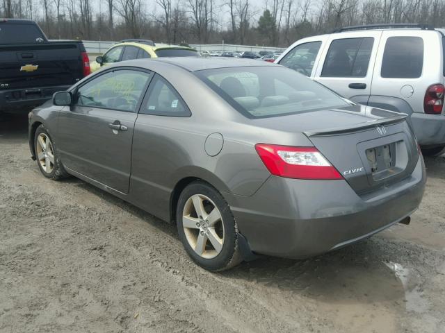 2HGFG128X6H531386 - 2006 HONDA CIVIC EX GRAY photo 3