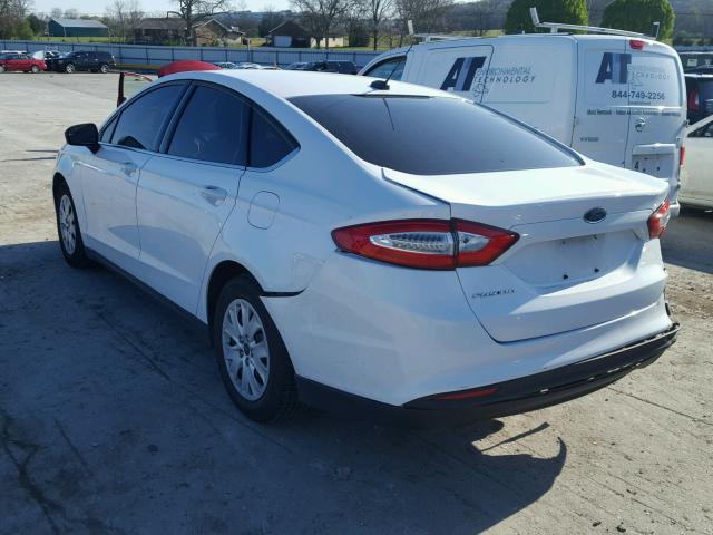 1FA6P0G7XE5387925 - 2014 FORD FUSION S WHITE photo 3