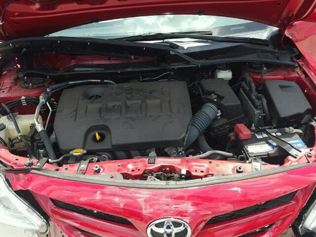 5YFBU4EE3DP200083 - 2013 TOYOTA COROLLA/S/ RED photo 7