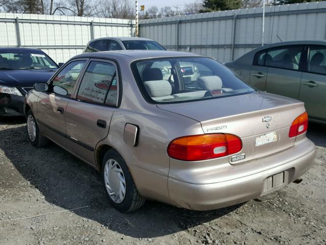 1Y1SK5287WZ413486 - 1998 CHEVROLET GEO PRIZM 金色 照片 3