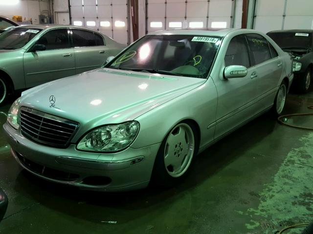 WDBNG75J35A439799 - 2005 MERCEDES-BENZ S 500 SILVER photo 2