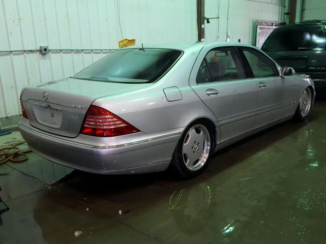 WDBNG75J35A439799 - 2005 MERCEDES-BENZ S 500 SILVER photo 4