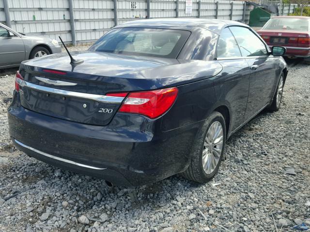 1C3BCBFG1CN162098 - 2012 CHRYSLER 200 LIMITE BLACK photo 4