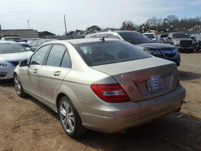 WDDGF8BB0CR195114 - 2012 MERCEDES-BENZ C 300 4MAT TAN photo 3