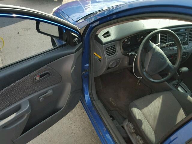 KNADE123466049768 - 2006 KIA RIO BLUE photo 9