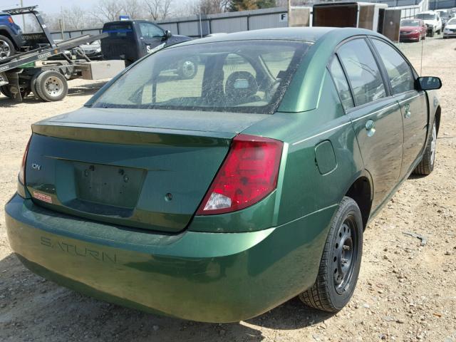 1G8AJ52FX4Z149768 - 2004 SATURN ION LEVEL მწვანე ფოტო 4