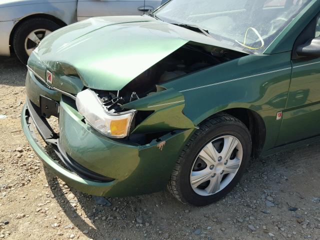 1G8AJ52FX4Z149768 - 2004 SATURN ION LEVEL მწვანე ფოტო 9