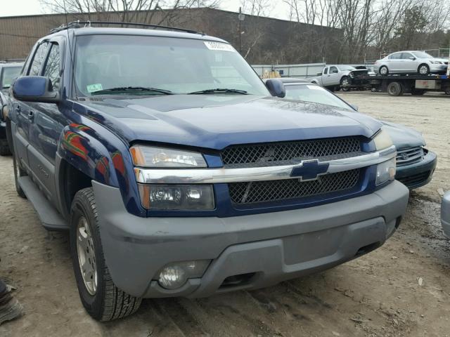 3GNEK13T02G158789 - 2002 CHEVROLET AVALANCHE BLUE photo 1