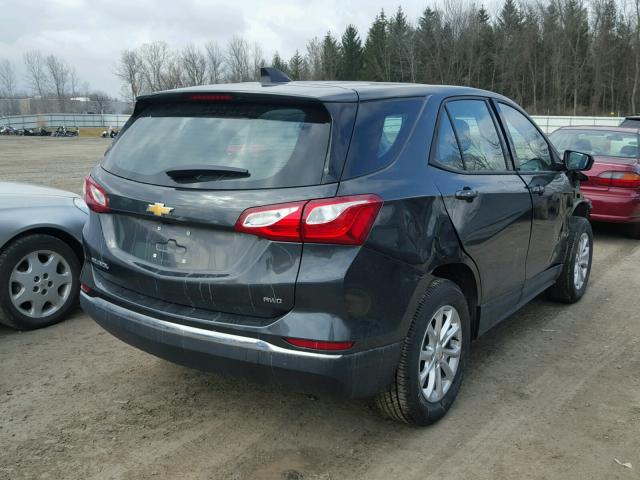 2GNAXREV0J6206458 - 2018 CHEVROLET EQUINOX LS GRAY photo 4