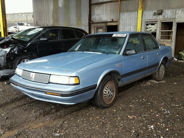 2G3AM51N0M2327602 - 1991 OLDSMOBILE CUTLASS CI BLUE photo 2