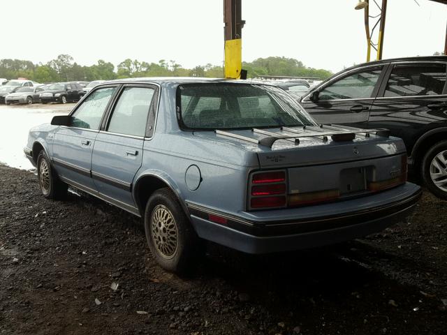 2G3AM51N0M2327602 - 1991 OLDSMOBILE CUTLASS CI BLUE photo 3