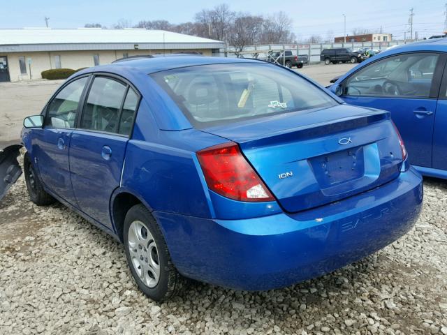 1G8AJ52F33Z187275 - 2003 SATURN ION LEVEL ლურჯი ფოტო 3