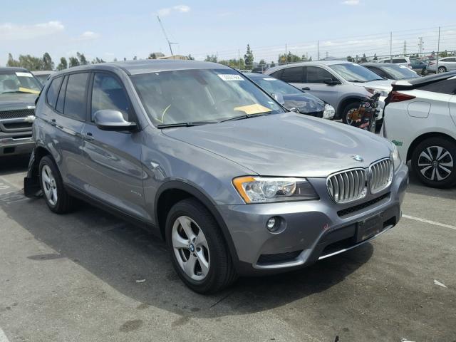 5UXWX5C52CL720377 - 2012 BMW X3 XDRIVE2 GRAY photo 1