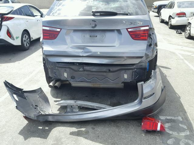 5UXWX5C52CL720377 - 2012 BMW X3 XDRIVE2 Серый фото 9