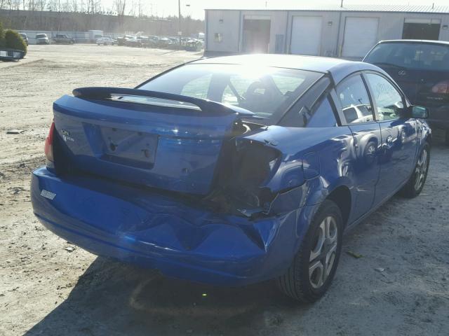 1G8AW12F83Z189520 - 2003 SATURN ION LEVEL BLUE photo 4