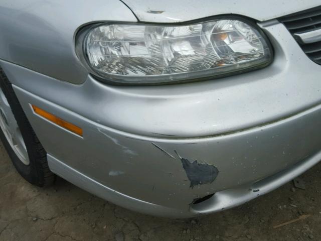 1G1NE52J516219649 - 2001 CHEVROLET MALIBU LS SILVER photo 9