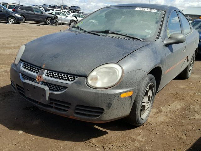 1B3ES56C75D238783 - 2005 DODGE NEON SXT BLACK photo 2