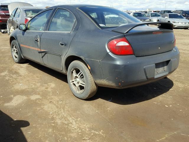 1B3ES56C75D238783 - 2005 DODGE NEON SXT BLACK photo 3