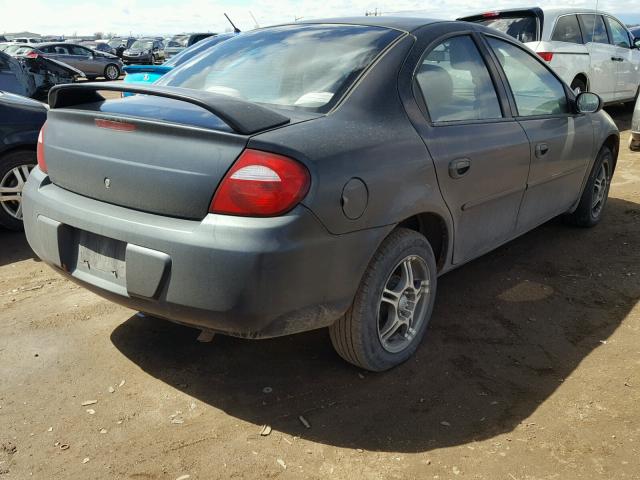 1B3ES56C75D238783 - 2005 DODGE NEON SXT BLACK photo 4