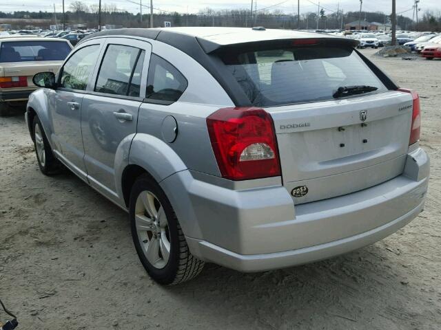 1B3CB3HA2AD639174 - 2010 DODGE CALIBER MA SILVER photo 3