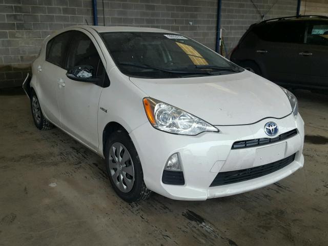 JTDKDTB37C1518398 - 2012 TOYOTA PRIUS C WHITE photo 1