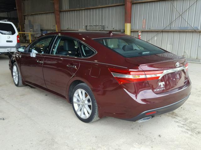 4T1BK1EB5EU092754 - 2014 TOYOTA AVALON BAS MAROON photo 3