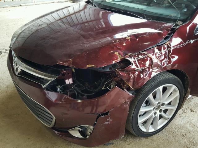 4T1BK1EB5EU092754 - 2014 TOYOTA AVALON BAS MAROON photo 9