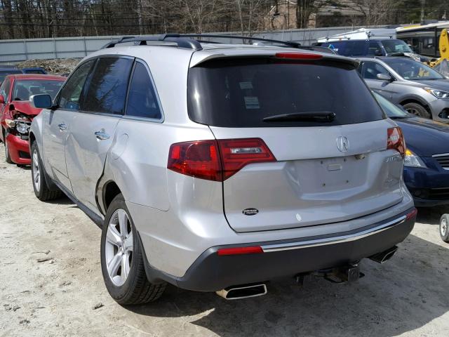 2HNYD2H40DH508670 - 2013 ACURA MDX TECHNO SILVER photo 3