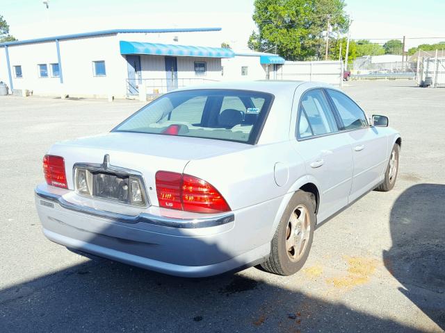 1LNHM86S81Y600780 - 2001 LINCOLN LS SILVER photo 4