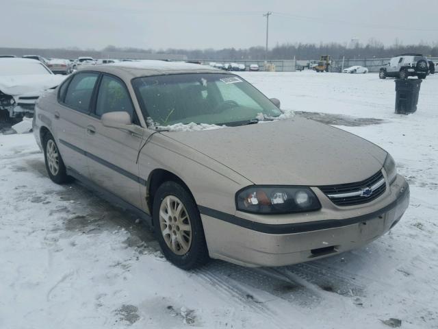 2G1WF55E729132104 - 2002 CHEVROLET IMPALA TAN photo 1