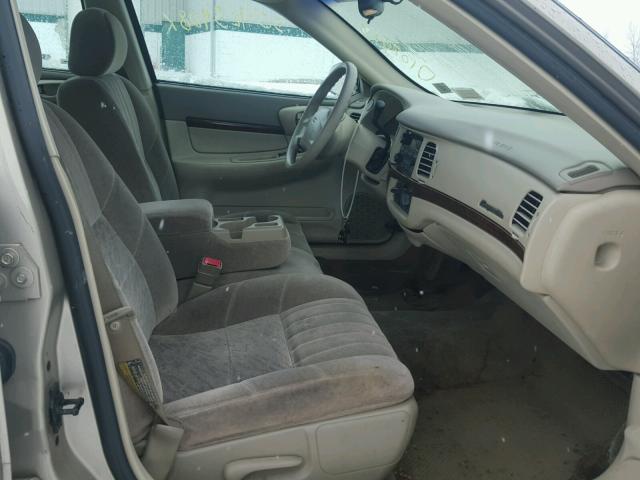 2G1WF55E729132104 - 2002 CHEVROLET IMPALA TAN photo 5