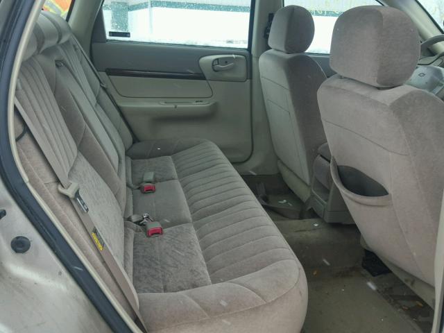 2G1WF55E729132104 - 2002 CHEVROLET IMPALA TAN photo 6