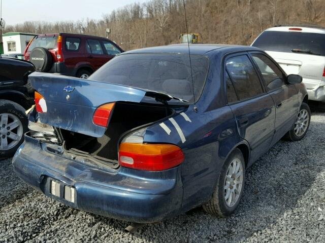 1Y1SK528X1Z421767 - 2001 CHEVROLET GEO PRIZM 青色 照片 4